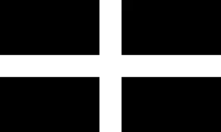 St Piran's Flag of Cornwall