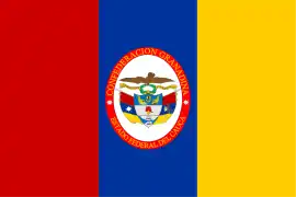 Bandera del Estado del Cauca en 1856.