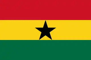 Bandera de Ghana.