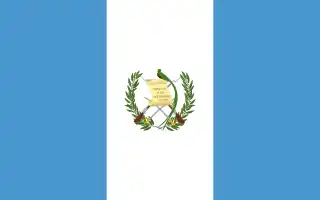 Bandera de Guatemala.