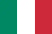 Bandera de la República italiana (2003-2006).