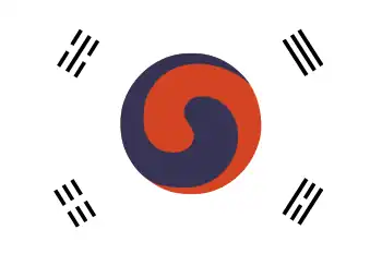 Bandera del Imperio de Corea (1882-1910)