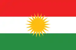 Bandera  de Kurdistán Iraquí