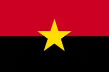 Bandera del Movimiento Popular de Liberación de Angola