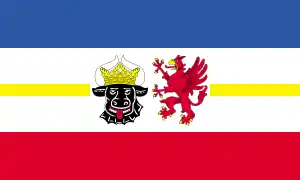 Bandera de Mecklemburgo-Pomerania Occidental