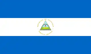 Bandera de Nicaragua.