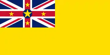 Bandera de Niue, 1975-