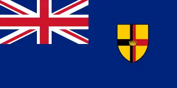 Bandera de la Colonia Británica de Sarawak desde 1946 hasta 1963