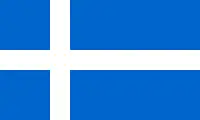 Bandera de las islas Shetland (condado de Escocia)