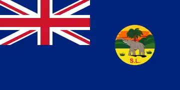 Bandera colonial de Sierra Leona (1889–1914)