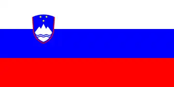 Bandera de Eslovenia.