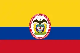 Bandera del Estado del Cauca en 1863.