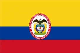 Bandera del Estado Soberano del Tolima en 1863.