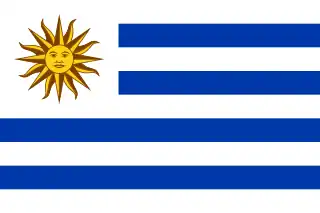 Bandera de Uruguay.