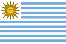 Bandera de Uruguay  (1828-1830)