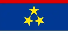 Bandera de la región autónoma de Voivodina.