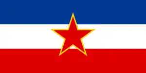 Bandera naval de Yugoslavia