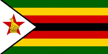 Bandera de Zimbabue.