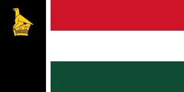 Bandera de Zimbabue Rhodesia (1979-1980).