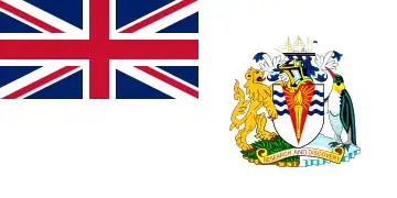 Bandera del Territorio Antártico Británico