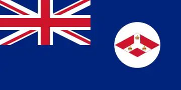 Bandera de las Colonias del Estrecho (1874-1942) (Singapur y Partes de Malasia)