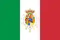 Bandera del Reino de las dos Sicilias (1860-1861).
