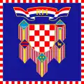 Estandarte del Presidente de Croacia. Proporción: 1:1