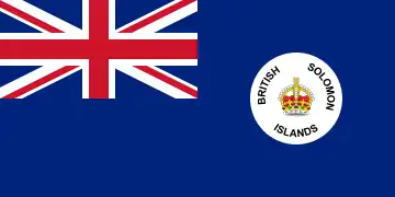 Bandera del Protectorado Británico de las Islas Salomón (1906-1947)