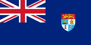 Bandera de las Islas Salomón británicas (1966-1977)