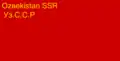 Bandera de la RSS de Uzbekistán (1937-1938)