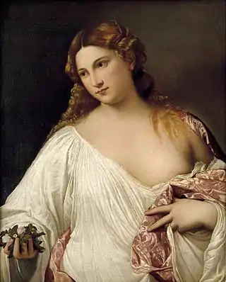 Flora, obra de Tiziano (c. 1515).