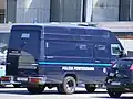 Furgón blindado de la Polizia Penitenziaria.