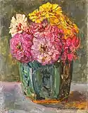 Floris Hendrik Verster (1910): Stilleven conoció a zinnia's en un gemberpot, Rijksmuseum Amsterdam.