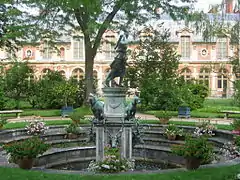 Fuente de Diana en los jardines del Château de Chenonceau.