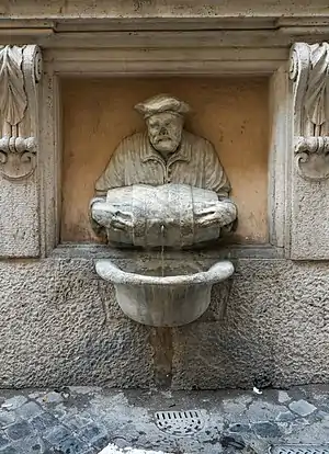 Fontana del Facchino, Via Lata.