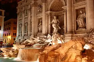 Fontana de Trevi (1732-1762), de Pietro Bracci y Filippo della Valle, Roma.