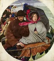 Última mirada a Inglaterra, de Ford Madox Brown, 1852-1855.