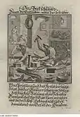 Grabado alemán de Christoph Weigel, hacia 1698.