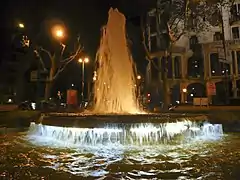 Fuente, visión nocturna.