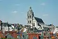 La catedral vista desde el peñón del castillo de Blois.