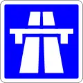 Symbole Début autoroute