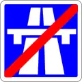 Symbole Fin d'autoroute