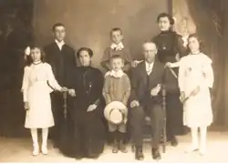 Familia francesa en San Salvador, hacia 1910-1915.