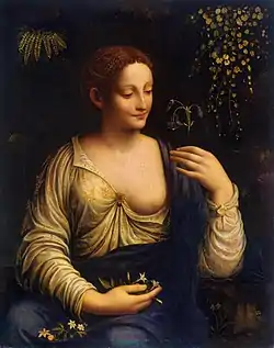 Flora, obra de Francesco Melzi (c. 1520).