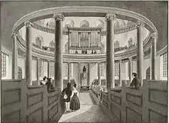 Paulskirche, Vista del interior en 1830