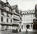 Foto de 1900 de la casa en Fráncfort donde Elsheimer nació y creció, destruida en 1944.