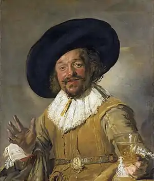 El alegre bebedor - Óleo sobre lienzo, 81,5 x 66,5 cm, Rijksmuseum, Ámsterdam.