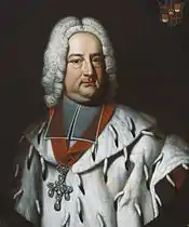 Franz Georg von Schönborn, príncipe elector y arzobispo de Tréveris (1729-1756) y obispo de Worms (1732), príncipe preboste de Ellwangen