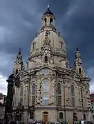 La Frauenkirche ya reconstruida.