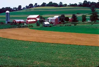 Granja en el Condado de Frederick, Maryland.